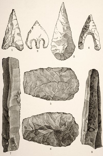 Instrumentos de sílex prehistóricos de English School